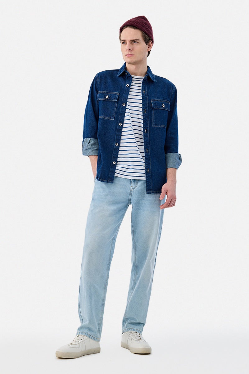 SNITCH Washed Baggy Jeans - Image 5